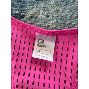Gap Fit Pink Mesh Panel Back Athletic Racerback Tank Top XS thumbnail 4