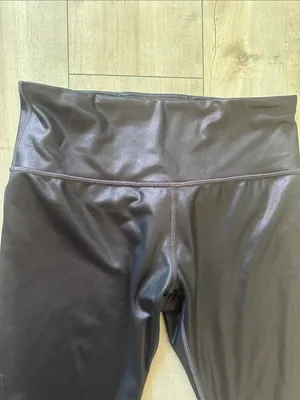 Athleta Elation Ultra High Rise Tights Brown Bronze Shimmer Metallic Leggings S thumbnail 4