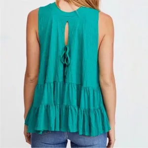 Free People right on time green tunic tank medium thumbnail 12