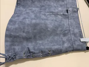 Princess Polly size 8 Ceejay faux leather mini skirt slate new with tags thumbnail 4