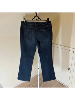 Loft EUC Women's Dark Wash Curvy Boot Cut Jeans Size 8 thumbnail 4