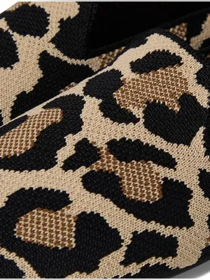 Rothy’s The Almond Toe Loafer Retired Desert Cat Leopard Print Knit Flats 5.5 thumbnail 10