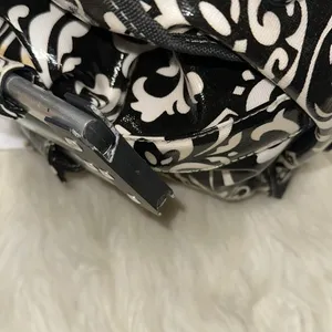 Elegant Black and White Patterned Women's Bag thumbnail 6