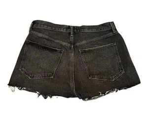 AGOLDE High Waist Parker Denim Shorts in Washed Black Sz 30 thumbnail 4