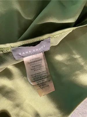 Sans Souci Olive Satin Camisole Top thumbnail 2