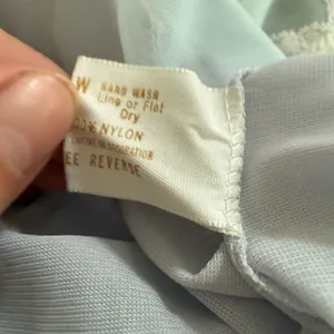 Vintage 70s Aristocraft Long Pastel Blue Nightgown M thumbnail 8