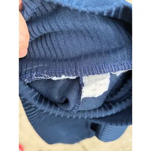Vintage‎ Mock Neck Top Ribbed Sleeveless Navy Blue Back Zip thumbnail 6