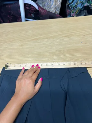 Anthropologie Navy Paperbag-Waist Tailored Trousers thumbnail 13
