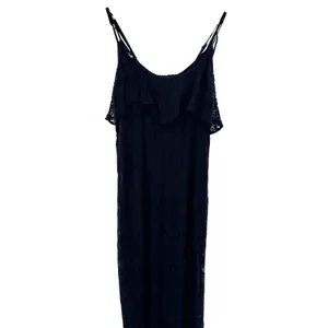 Melissa Odabash Black Lace Maxi Dress Cover Up Crochet Sleeveless‎ L Resortwear thumbnail 4