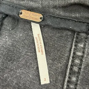 Free People Modern Femme Dark Grey Panel Bodycon Denim Jean Mini Skirt Size 2 thumbnail 6