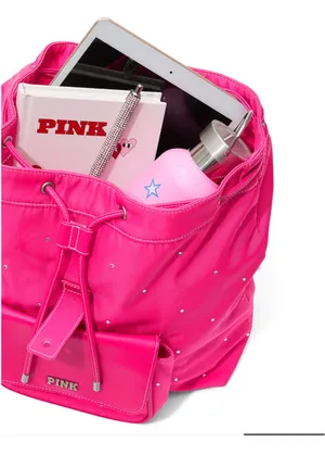 Victoria's Secret PINK Backpack pink Elle bedazzle thumbnail 4