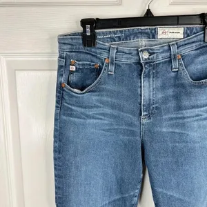 AG Adriano Goldschmied Women's Prima Ankle Cigarette Leg Jeans Size 29 Medium Wash Blue Denim thumbnail 13
