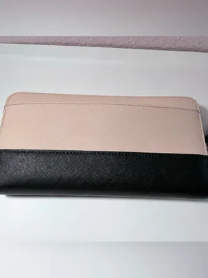 Kate Spade New York Black Pink Colorblock Saffiano Leather Wallet thumbnail 2