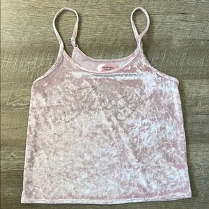 Juicy Couture Velvet Pink Tank Top Size Medium thumbnail 1