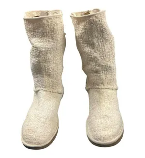 UGG Australia W HEIRLOOM Lace Up Boots 1000693 US Size 7 Knit F8911L Sheepskin thumbnail 4