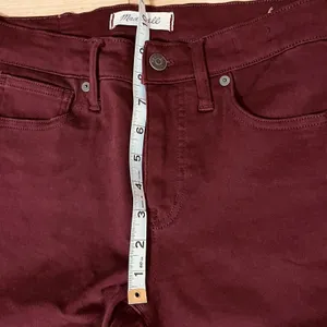 Madewell Women's Skinny Pant Sz 26x29 Maroon 19" Rise thumbnail 3