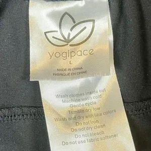 Yogipace Women’s Black Drawstring Pull-on Elastic Waist Pants Large thumbnail 6