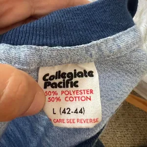 Collegiate Pacific Blue True Vintage Ringer Tee Quinnipiac University thumbnail 8