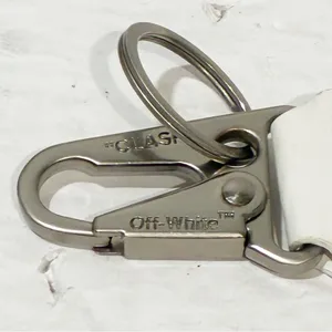 Off-White Industrial clear keychain lanyard With Clasp Heavy Duty Secure Clasp‎ thumbnail 2