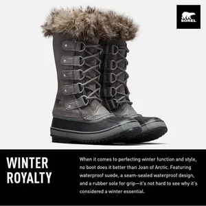 Sorel Joan of Arctic Waterproof Fur Insulated Snow Boots Quarry / Black 6‎ thumbnail 8