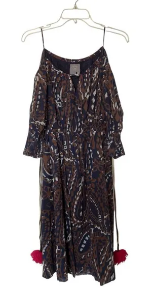 Anthropologie Vanessa Virginia Size‎ 6 Convival Cold Shoulder Whimsigoth Boho thumbnail 1