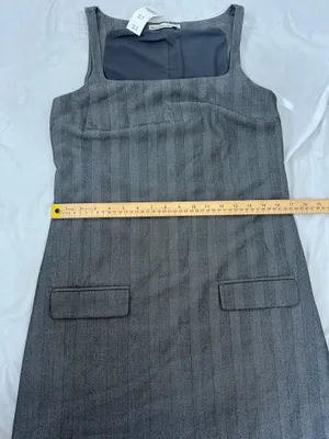 Abercrombie & Fitch Charcoal Gray Sleeveless mini Dress size Small T thumbnail 9