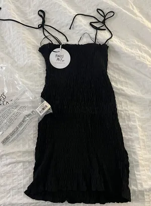 Princess Polly Black Mini Dress (4) thumbnail 4