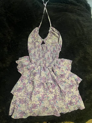 beach dress Purple thumbnail 3