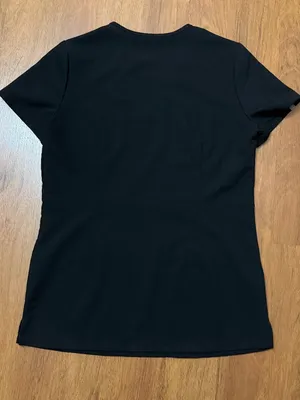 Like New Figs Black Casma XXS Scrub Top Women thumbnail 5