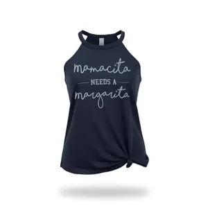 District Mamacita Needs a Margarita Tank‎ Top, Women's Small Black Halter thumbnail 2
