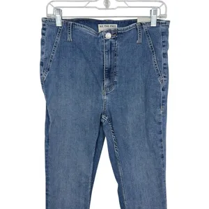 We The Free Free People Level Up Slit Bootcut Jeans Medium Wash Size‎ 30 Boho thumbnail 2