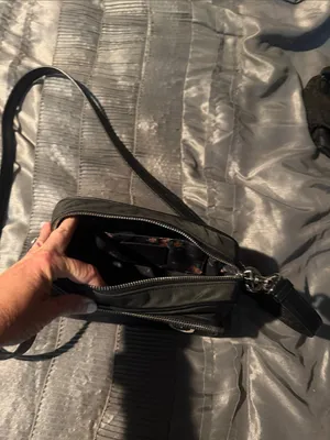 Coach Black Pebbled Leather Crossbody Bag thumbnail 4