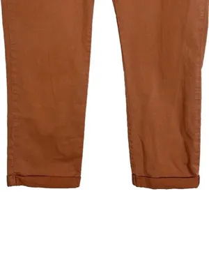 Current/Elliott The Captain Pant cuffed trouser rust brown Cappuccino size 31 thumbnail 7