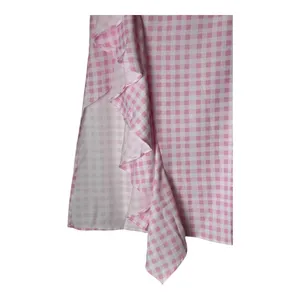 Sökie Collective Skirt Women Small Pink White Gingham‎ Ruffle Midi NWT Preppy thumbnail 5