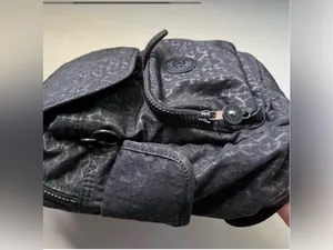 Kipling City Mini Backpack Pattern Black with Monkey thumbnail 3