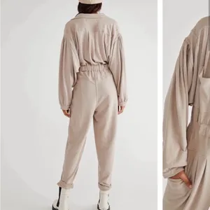 Free People Beach Faye Jumpsuit in Oyster Size M thumbnail 3