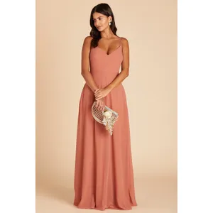 Birdy Grey Devin‎ Maxi Dress Convertible Chiffon Terracotta Small thumbnail 4