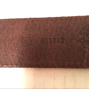 Fossil leather & silver belt L‎ thumbnail 7