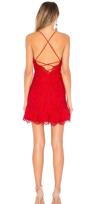 Never Been Done Revolve Marilyn Dress in Red thumbnail 3