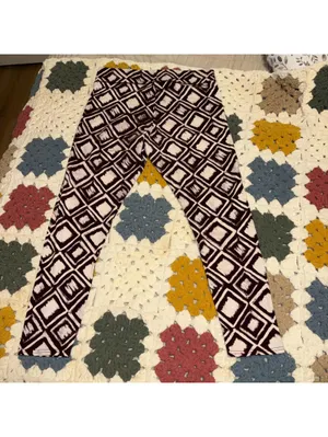 Aerie High Waist Diamond Leggings Spandex Blend Geometric Woman’s Large Workout thumbnail 4