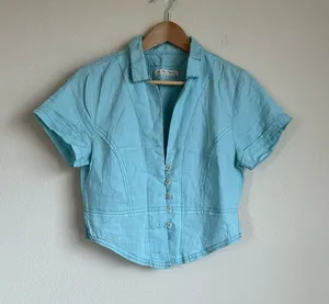 Free People Annabelle Linen Shirt thumbnail 1