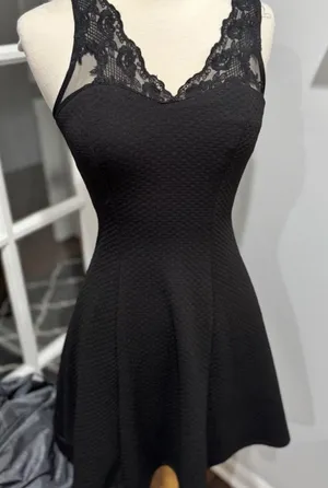 Monteau Monteau Los Angeles for Urban Outfitters Black Fit & Flare Dress thumbnail 1