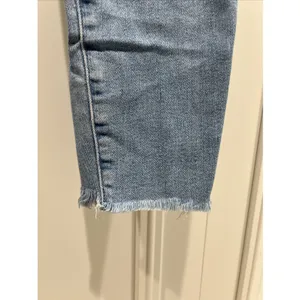 Mother High Waisted Looker Ankle Fray Jeans Blue Denim USA Made thumbnail 3