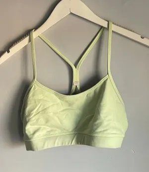 Lululemon Mint Green Sports Bra Yoga Bralette 16" bust 5.5" Height thumbnail 1