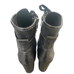 Vince Camuto Ermania Lace up Combat Bolck Platform Boots Black 8.5 thumbnail 7