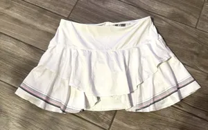 Lucky in Love x KSwiss White Layered Women's Skort golf tennis size small thumbnail 1