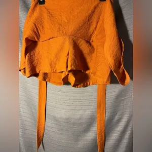 Harper Heritage Burnt Orange Mini Skirt Size‎ Medium thumbnail 4