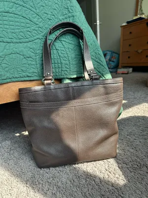 Vintage Coach Pebbled Penelope Tote Bag thumbnail 2
