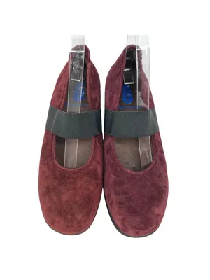 Wolky Mary Jane Comfort Walking Shoes Burgundy Suede Size 40 EU 9 US thumbnail 2