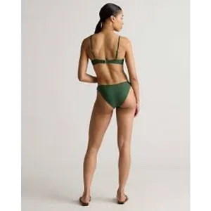 QUINCE Low Rise Bikini Bottom Palm Green NWT Sz Medium M SLOW FASHION thumbnail 2